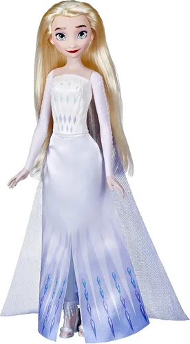 Disney Frozen 2 Queen Elsa Shimmer - Muñeca de moda, ropa y accesorios extraíbles, cabello rubio largo, juguete para niños de 3 años en adelante