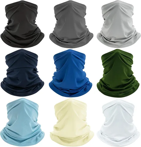 Miniatura 7 de Polaina de cuello para hombres y mujeres, cubierta facial para protección solar, pasamontañas, pasamontañas, bandana y máscara de caimán