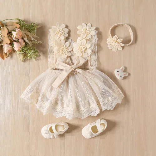 Miniatura 3 de AWIBMK Traje de bebé de primer cumpleaños para niña, vestido de encaje para bebé, bohemio, arcoíris, minifalda, tutú con diadema para sesión de fotos