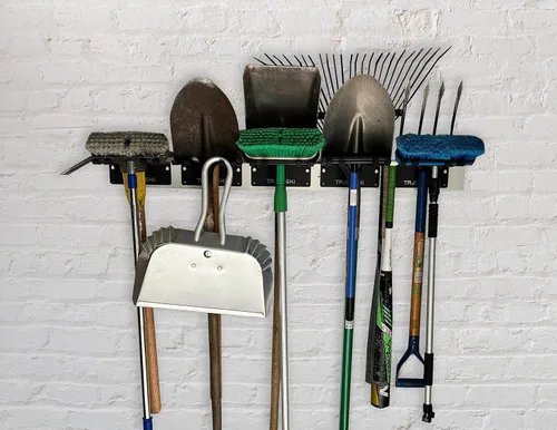 Miniatura 9 de TRAPAWAY Estante de pared Capacidad para 3 pares de esquís o tablas de snowboard por Bindings Organizador de garaje para herramientas,