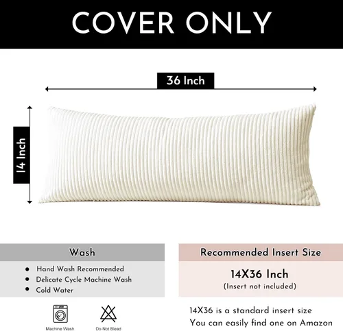 Miniatura 162 de Artscope Fundas de Almohada de Pana a Rayas Acogedoras Súper Suaves Decorativas Cuadradas Fundas de Cojín para Sofá Sillón Dormitorio Decoración