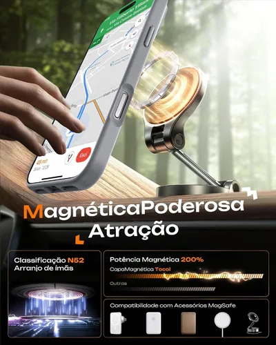 Miniatura 906 de TOCOL Funda para iPhone 11, compatible con Magsafe, protección completa de cámara, imanes integrados, protección contra caídas, funda translúcida