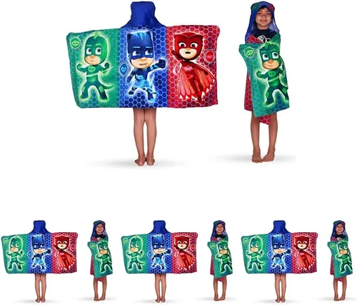 Miniatura 14 de Bakugan Anime Battle Brawlers Toalla Envolvente de Rizo de Algodón Suave con Capucha para Baño/Piscina/Playa, 24 x 50 pulgadas, por Franco Kids