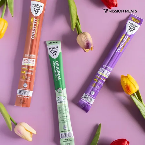 Miniatura 6 de Mission Meats - Snacks Keto sin azúcar, palitos de pavo de gama libre enteros 30 sin gluten, sin MSG, nitrato y nitrito, paleo, bocadillos