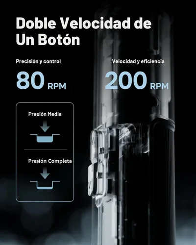 Miniatura 8 de HOTO PixelDrive Destornillador Eléctrico, Pantalla Inteligente, 6 Ajustes de Torque, 0.5 a 6 N·m, Hexagonal de 1/4'' 30 Brocas, Luz LED, Juego