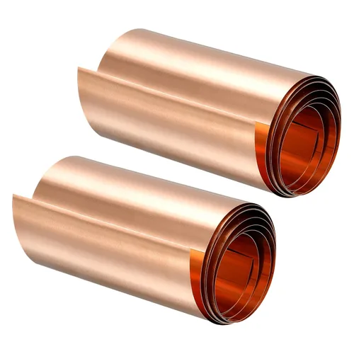 Miniatura 13 de uxcell Rollo de hoja de cobre, placa 3,280.8 ft m x 131.2 ft m x 0.2 ft m de la hoja del metal