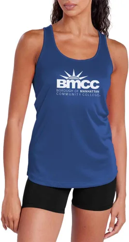 Miniatura 119 de Camiseta deportiva sin mangas oficial de NCAA Collegiate para mujer, con espalda cruzada, colección con logotipo primario