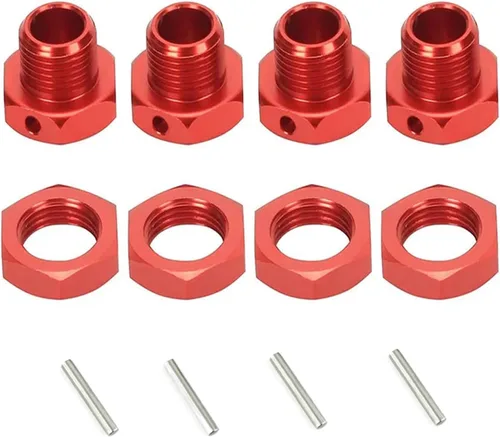 Miniatura 7 de Adaptador de tuercas de rueda hexagonal de aluminio de 0.669 in para Arrma 6s BLX Infracción Limitless Mojave Typhon hopups piezas de actualización