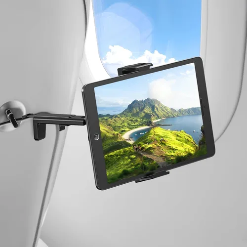 Miniatura 7 de Soporte para tableta: soporte para iPad de avión/Kindle/teléfono para iPad y tabletas, soporte de tableta de viaje para respaldo de asiento