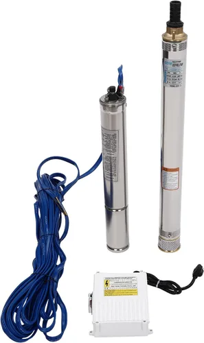 Miniatura 10 de Bomba sumergible de pozo profundo, 110 V/60 HZ, 3420 RPM, 11.89 galones/min, bomba de agua de acero inoxidable con cable eléctrico de 65.62 pies