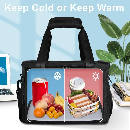 Miniatura 6 de Gloppie Bolsas de almuerzo para adultos, bolsa de almuerzo para hombres, lonchera para mujeres, lonchera para el trabajo, almuerzo, bolsa