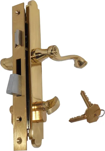 Miniatura 4 de Marks 2750B/3-R - Juego de cerraduras de embutir de línea fina de un solo cilindro para puertas de patio con respaldo de 1 pulgada