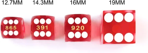 Miniatura 5 de Bescon Dice Dados de precisión pequeños profesionales de 0.500 in (1/2 pulgada) con número de serie aleatorio, mini dados de corte de precisión