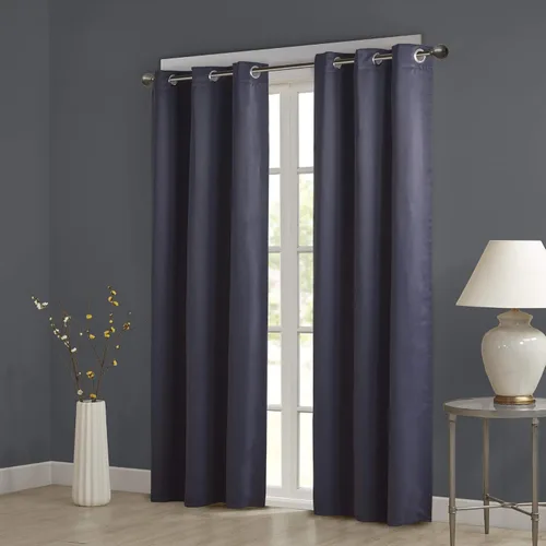 Miniatura 12 de Comfort Spaces Par de paneles de cortinas opacas con ojales en la parte superior, reducción de ruido, aislamiento térmico de eficiencia energética
