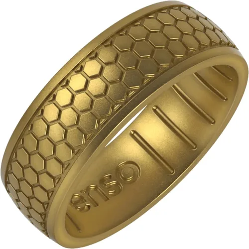 Miniatura 20 de Enso Rings Signature Etched Collection - Anillos clásicos de silicona grabados - Diseño cómodo y flexible - Fabricado en Estados Unidos