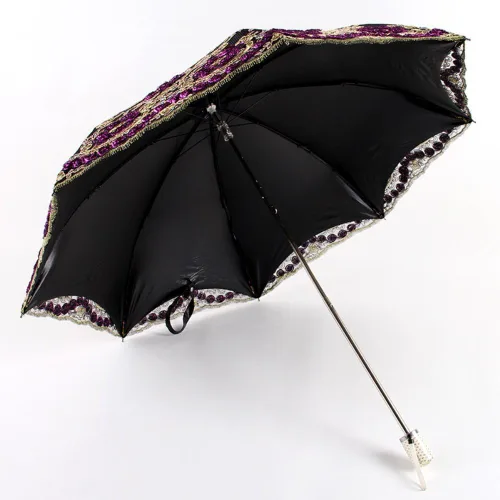 Miniatura 2 de Honeystore - Parasoles de encaje de flores para fiesta de boda, paraguas nupcial de encaje