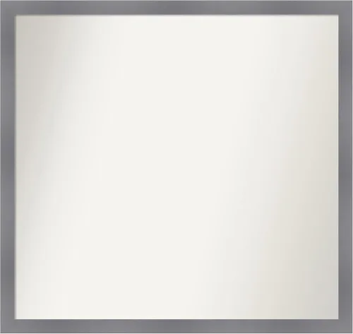 Miniatura 349 de Amanti Art Espejo personalizado, espejo de baño gris plomo a rayas, espejo de pared o espejo de tocador de baño sobre el fregadero