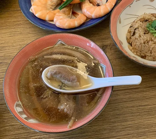 Miniatura 5 de JapanBargain 2323x4 - Juego de 4 cucharas de sopa japonesas de bambú blanco, cucharas de arroz Ramen Pho Wonton Miso de 5 pulgadas