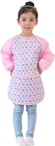 Miniatura 44 de Plie Kids Waterproof Art Smock – Long Sleeve Apron for Painting, Baking, Sensory Play (Ages 1–10)