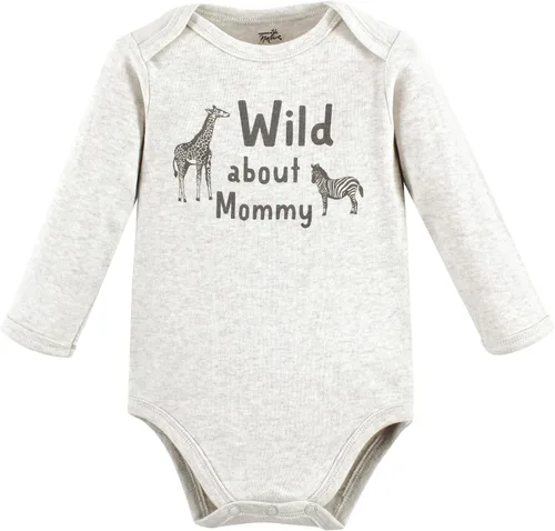 Miniatura 3 de Touched by Nature baby-girls Organic Cotton Long-sleeve Bodysuits