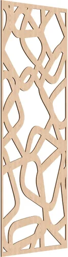 Miniatura 39 de Acme Paneles de pared decorativos de madera con calado, 9 3/8 pulgadas de ancho x 24 3/8 pulgadas de alto x 1/4 de alto, roble rojo