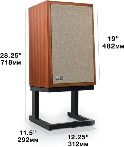 Miniatura 7 de KLH Modelo Tres - Altavoz de estantería de 2 vías de 8 pulgadas con suspensión acústica - Cada uno (Caoba de África Occidental)