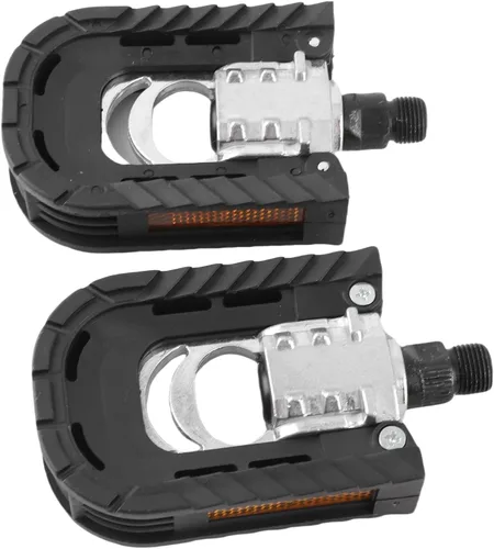 Miniatura 7 de Pedal plegable, 1 par de pedales plegables dobles para bicicleta de carretera, accesorio de bicicleta plegable
