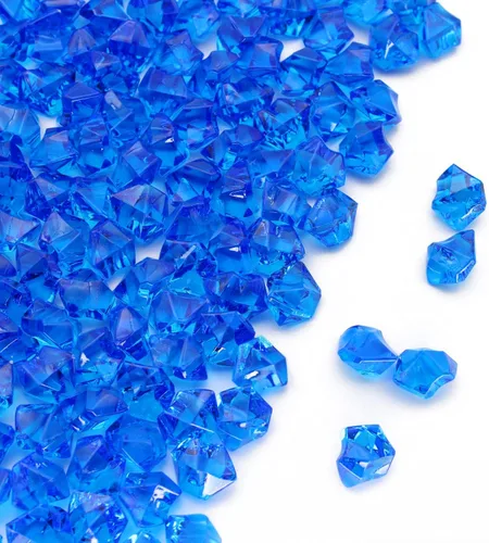 Miniatura 8 de PMLAND 180 piedras de hielo acrílicas naranjas – Gemas de hielo falsas trituradas, piedras de cristal decorativas para relleno de jarrón, mesa