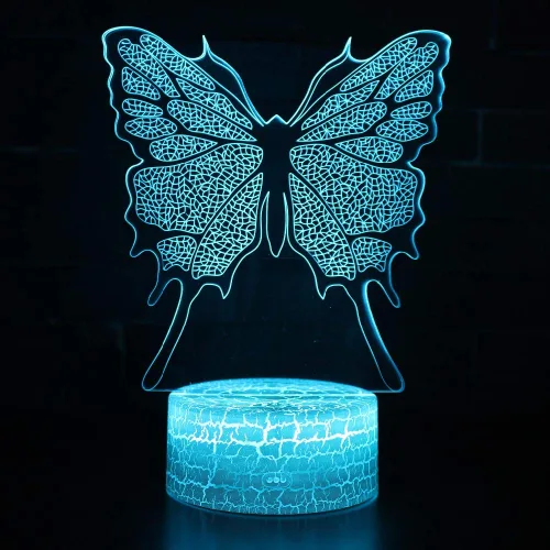 Miniatura 4 de 7 color cambiante noche lámpara 3D atmósfera luz 3D ilusión visual LED lámpara para niños juguete Navidad regalos cumpleaños