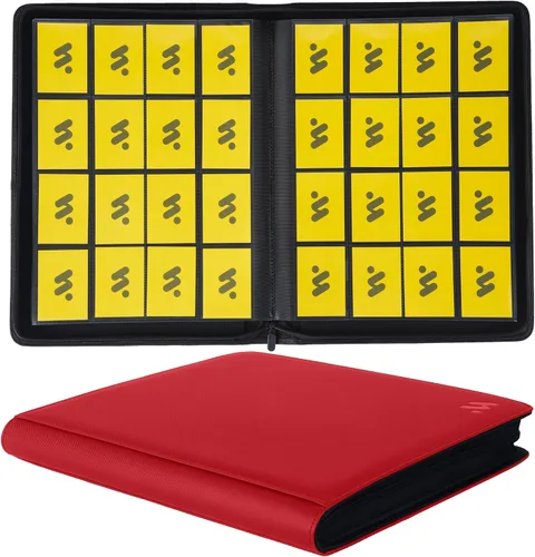 Miniatura 12 de Premium Carpeta de cartas con más de 1000 bolsillos, carpeta de álbum de 16 bolsillos para cartas coleccionables sin anillas, carpeta de bolsillo
