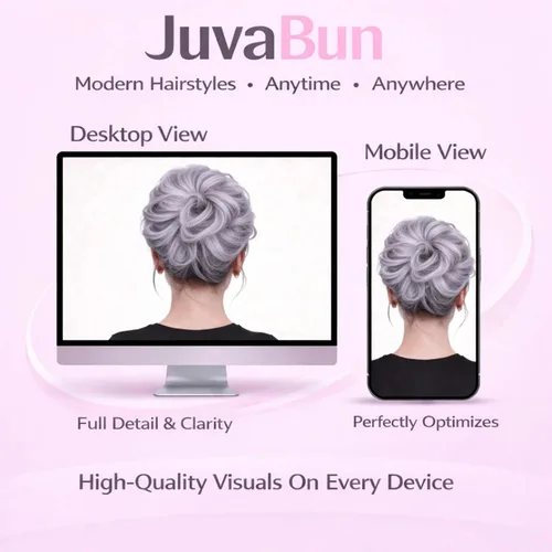 Miniatura 8 de Juvabun Messy Bun 2.0 - Extensión de cabello de moño desordenado de color gris claro, suave y ligero, para mujer, uso diario Gris claro 2.0