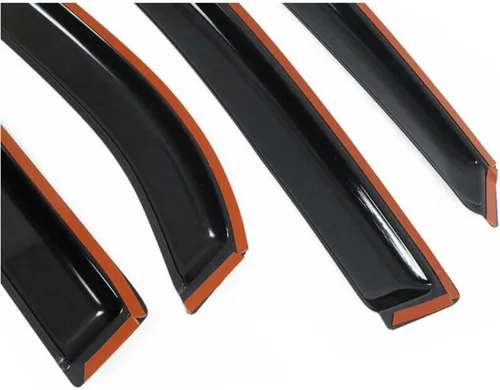 Miniatura 7 de 8 Pieces - Sun Rain Vent Deflector Guard Window Visor Tape External Window Style Acrylic Smoke Tinted Set for Chevy for Equinox 2010-2017