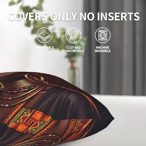 Miniatura 4 de Juego de 2 fundas de almohada para sofá, oficina, dormitorio, decoración del hogar, 18 x 18 pulgadas