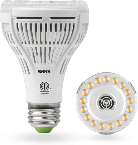 Miniatura 8 de Bombilla de cultivo SANSI con tecnología COC, lámpara de 24W de espectro completo (equivalente a 300 vatios) con lente óptica para alto PPFD