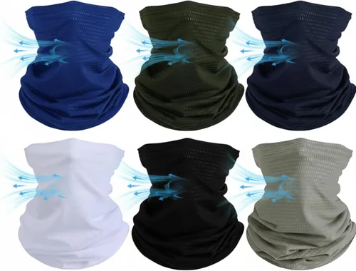 Miniatura 18 de Geyoga Neck Gaiter Bandana Face Mask Summer UV Protection Cooling Breathable Face Mask Neck Scarf Balaclava for Men Women