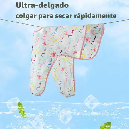 Miniatura 5 de Paquete de 5 baberos de manga larga, baberos impermeables para bebés de 6 a 30 meses, reutilizables, con bolsillo para todo