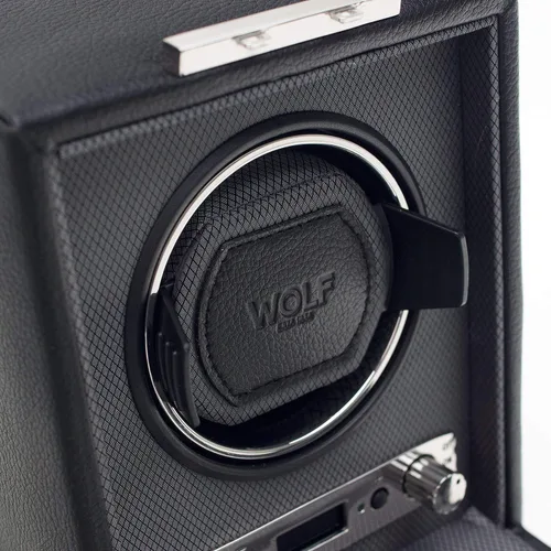 Miniatura 3 de WOLF Viceroy Devanador de reloj individual, Contemporáneo, 3, Negro