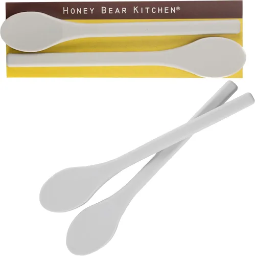 Miniatura 10 de Honey Bear Kitchen Cuchara agitadora de silicona (juego de 2, gris piedra) para café y té Gris Stone
