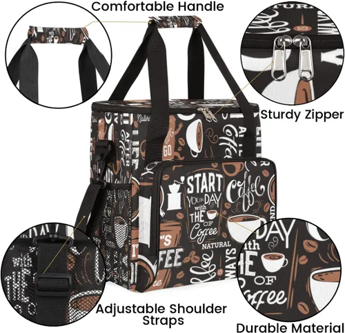 Miniatura 6 de cfpolar Bolsa de almacenamiento para cafetera, impermeable, bolsa organizadora de viaje, compatible con K-Mini o K-Mini Plus, y adecuada para otros