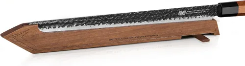 Miniatura 9 de FINDKING Protector de borde magnético con soporte, cubierta de hoja de madera de nogal y mini bloque de cuchillos para almacenamiento de encimera