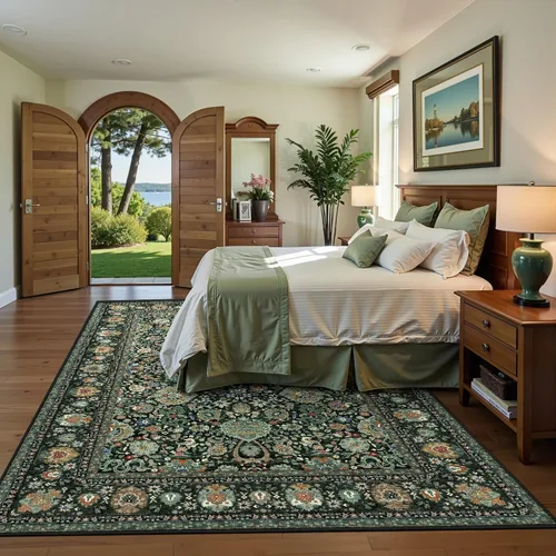 Miniatura 74 de Alfombras de área de 5 x 8 pies para dormitorio, alfombra lavable de 5 x 8, alfombra vintage grande, antideslizante, alfombra bohemia para sala