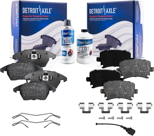 Miniatura 43 de Detroit Axle - Pastillas de freno traseras para Honda Odyssey 2011-2017 Pilot 2007-2013 MDX 2010-2013 ZDX 2010-2013 Pastillas de freno de cerámica