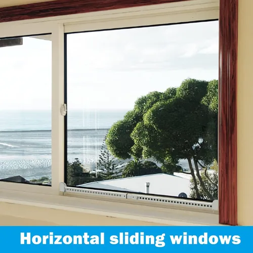 Miniatura 4 de Cerradura de puerta corrediza ajustable, barra de seguridad para puerta corredera, barra de seguridad para ventana, cerraduras de ventana, cerradura