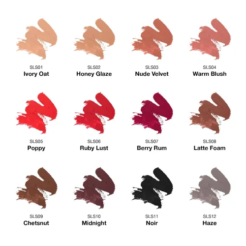 Miniatura 6 de Kiss New York - Lápiz labial pigmentado profesional, acabado satinado suave, de larga duración, infundido con manteca de karité y vitamina E Piel
