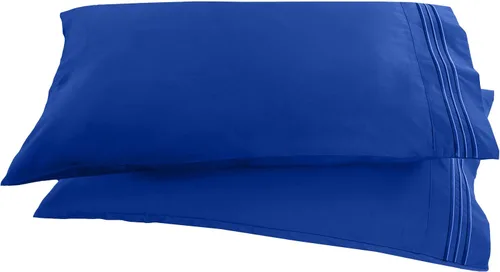 Miniatura 27 de Elegant Comfort ® Diseño de Cadena de 1500 Hilos, Calidad Egipcia de Lujo, Sedoso, Suave, Resistente a Arrugas y Decoloración, 2 Fundas de Almohada