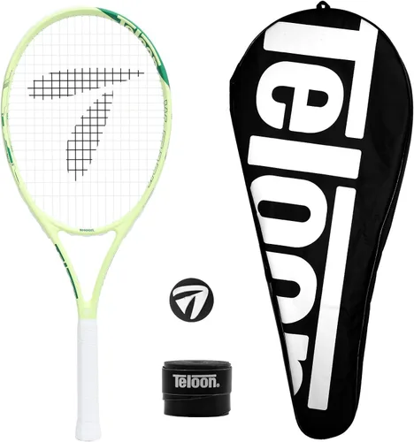 Teloon Raquetas de tenis recreativas para adultos - Raqueta de tenis de 27 pulgadas para hombres y mujeres, estudiantes universitarios, raqueta de