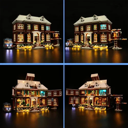 Miniatura 8 de VONADO Kit de luz LED compatible con el juego Lego Home Alone - Versión musical