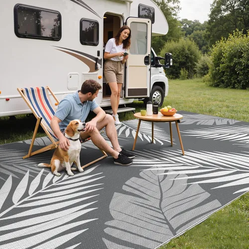 Miniatura 43 de GENIMO - Tapete reversible e impermeable para patios y exteriores, oferta, paja de plástico, para áreas grandes, campamentos, RV, pícnics, terrazas