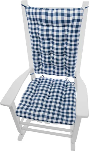 Miniatura 24 de Barnett Home Decor Cojines de silla mecedora de algodón Duck Tan – Tamaño extragrande Jumbo – Almohadilla de asiento de espuma de látex de 19 x 19