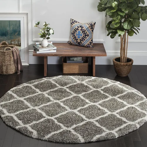 Miniatura 10 de SAFAVIEH Hudson Shag Collection - Alfombra extragrande de 11 x 15 pies, diseño de enrejado, no desprende pelusa y de fácil cuidado, 2 pulgadas